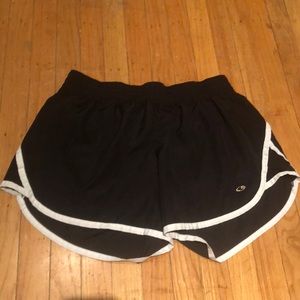 Champion black running shorts size large